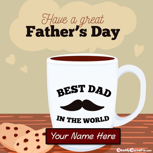 Happy Fathers Day Greeting Card Images With Name